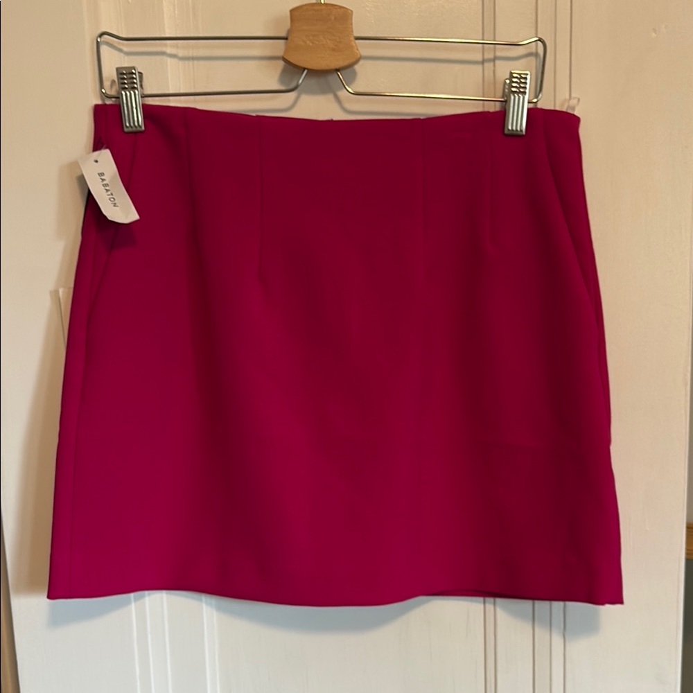 Babaton Pink Mini Skirt